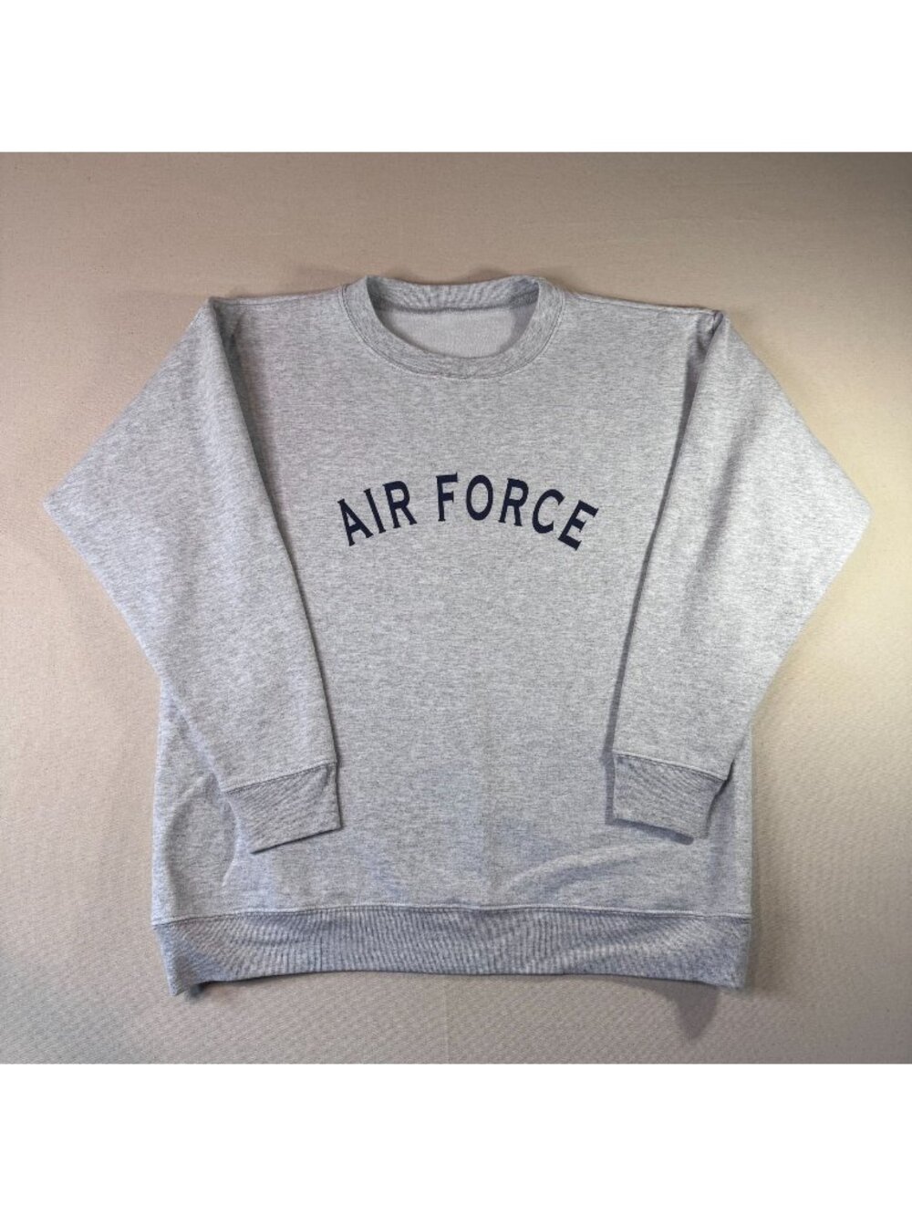 Air Force Gray Crewneck Sweatshirt Navy Collegiate Varsity Graphic Unisex